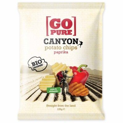 Canyon chips paprika van Go pure, 6 x 125 g
