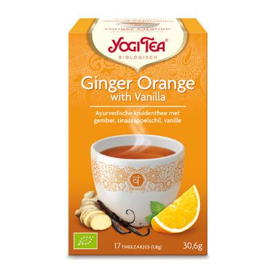 Ginger-Orange Vanilla Tea van Yogi Tea, 6x 17 blt