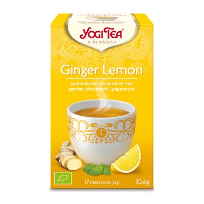 Ginger-lemon tea van Yogi Tea, 6 x 17 blt