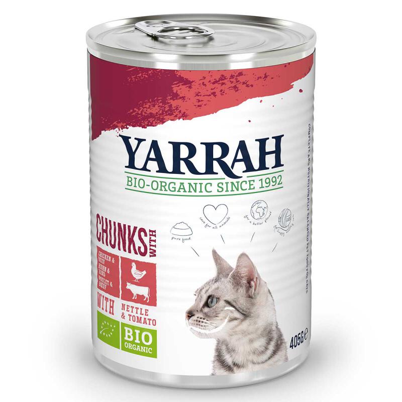 Brokjes kip rund (kat) van Yarrah, 12x 405 gr