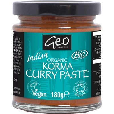 Curry paste korma van Geo Organics, 6 x 180 g