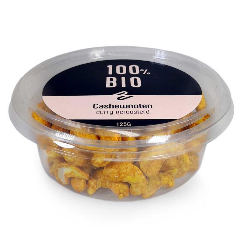 Cashewnoten curry roasted van 100% BIO, 12 x 125 g