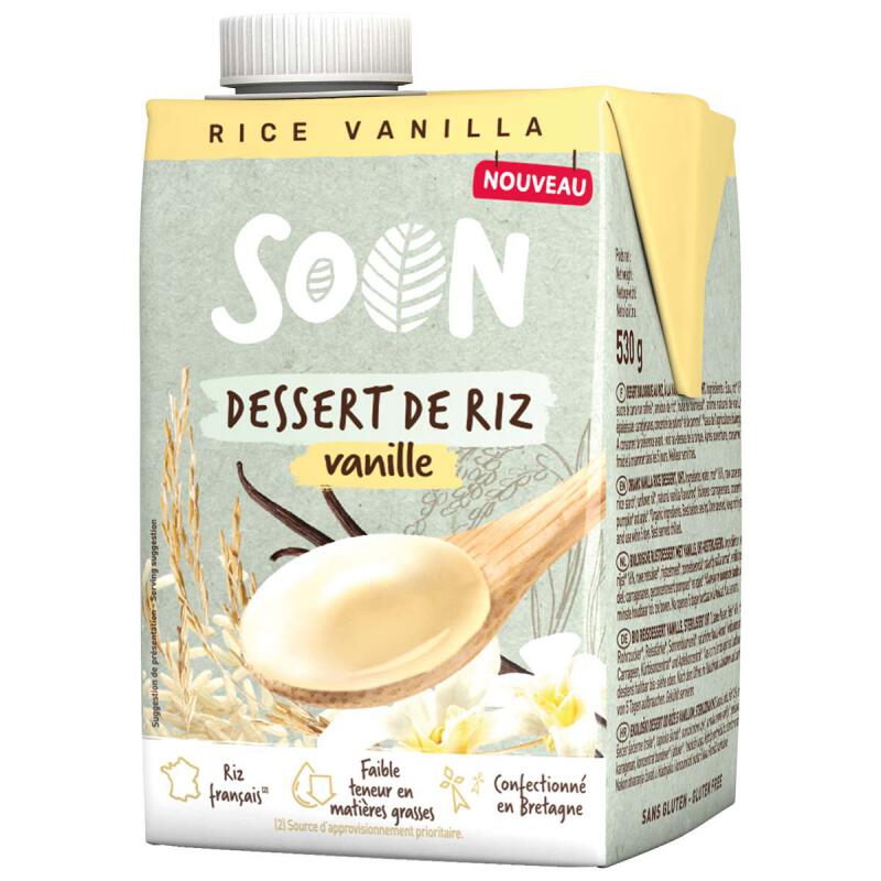 Rijstdessert vanille van SOSOON, 8 x 530 g