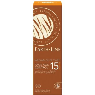 Argan sun care face age control SPF 15 van Earth Line, 1x 50ml