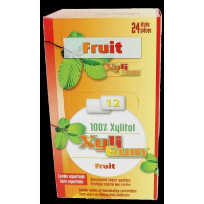 Kauwgom fruit van Xyligum GEEN BIO, 24 x 15 g