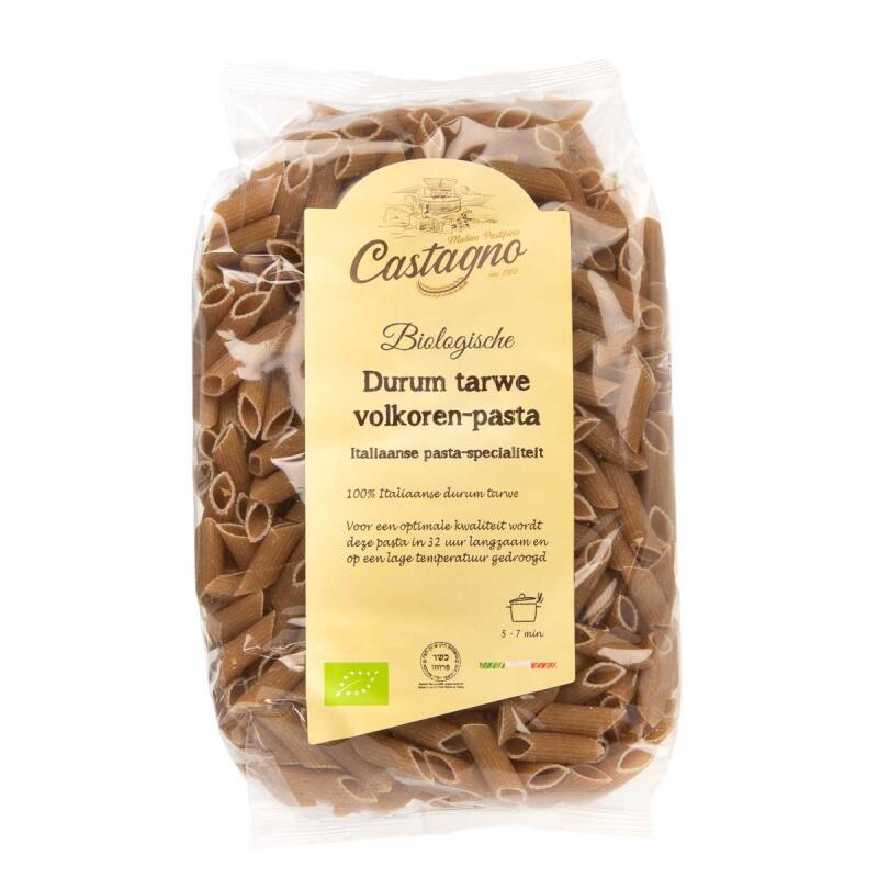 Penne Volkoren Pasta van Castagno, 12x 500 gr.