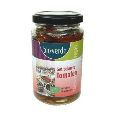 Gedroogde tomaten met basilicum van Bioverde, 6 x 200 g