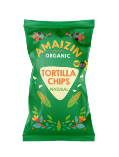 Maischips naturel van Amaizin, 10 x 250 g