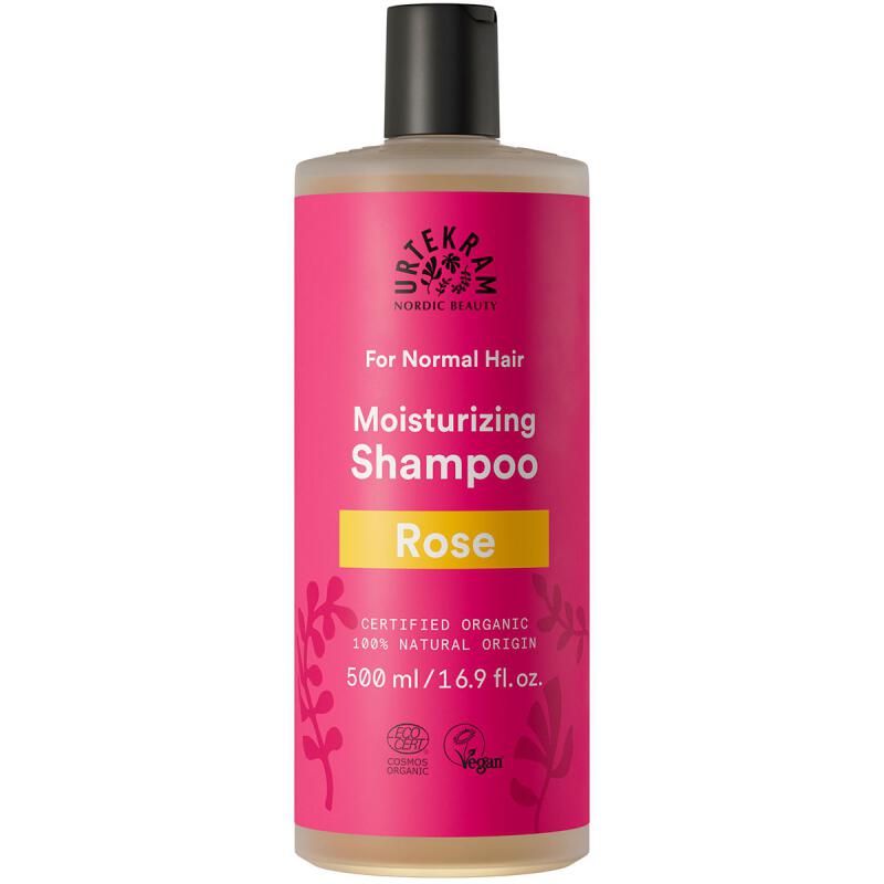 Rozenshampoo normaal haar van Urtekram, 1x 500 ml