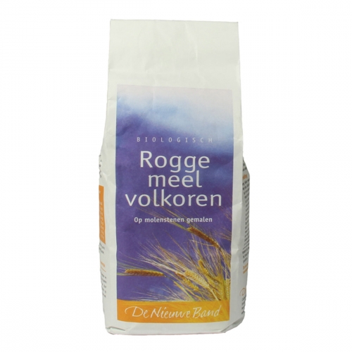 Roggemeel volkoren van De Nieuwe Band, 8x 500 gr