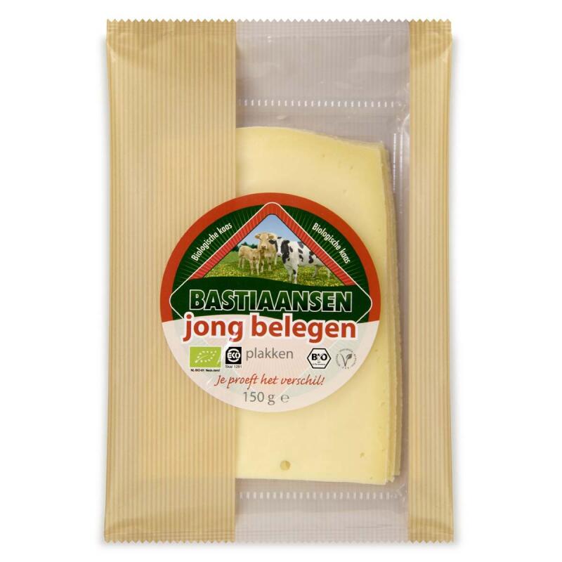 Plakjes jong-belegen kaas van Bastiaansen, 1 x 150 g