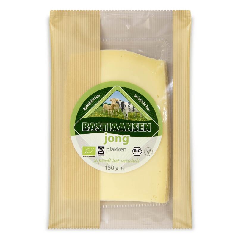 Plakjes jonge kaas van Bastiaansen, 1 x 150 g