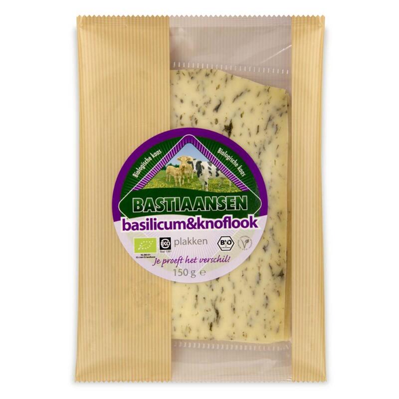 Plakjes basilicum knoflook van Bastiaansen, 1 x 150 g