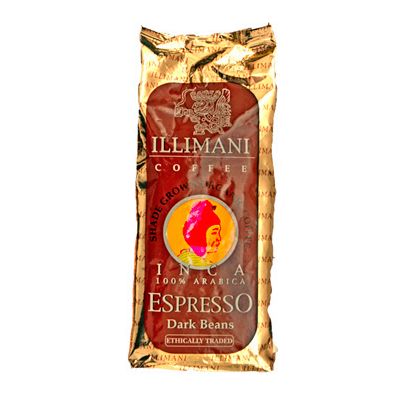 Arabica Espresso Dark Inca van Illimani bonen, 8 x 1 kg
