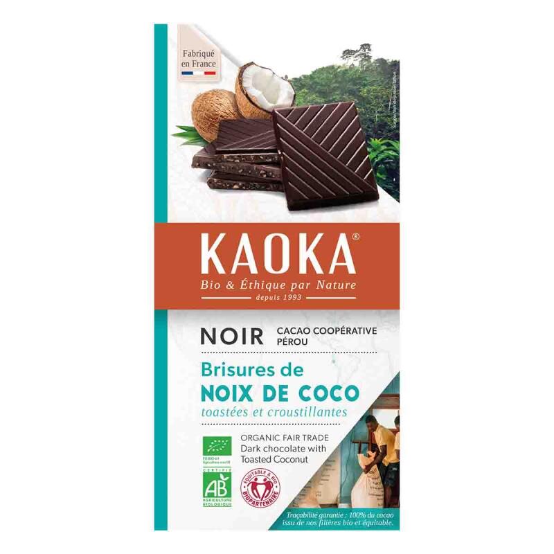 Choc bar dark 58% coconut van Kaoka, 17 x 100 g