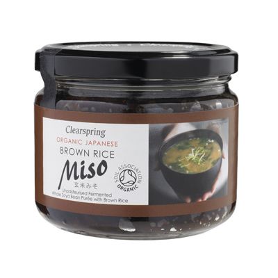 Bruine Rijst Miso van Clearspring, 6x 300 gr