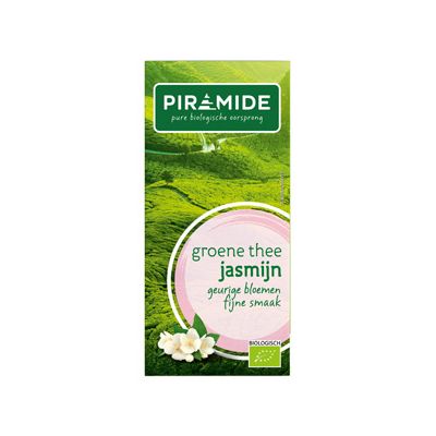 Groene Thee Jasmijn Van Piramide, 6x 20 blt Groene Thee Jasmijn Van Piramide, 6x 20 blt