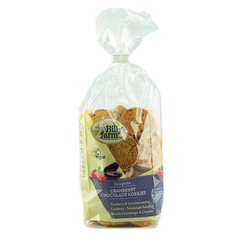 Cranberry choco chip cookies van Billy`s Farm, 8 x 175 g