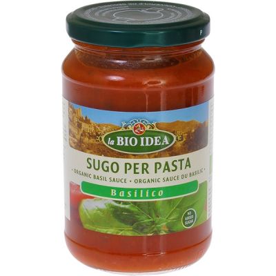 Pastasaus Sugo basilico van La Bioidea, 6 x 340 g