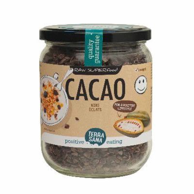 Raw cacao nibs van TerraSana, 6 x 230 g