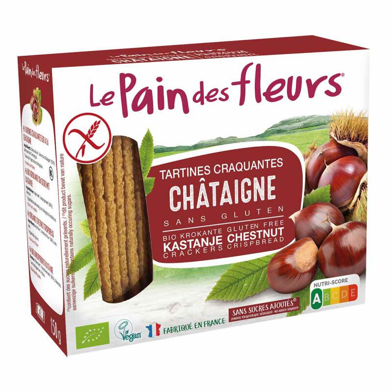 Crispbread tamme kastanje GV van le Pain des Fleurs, 12 x 150 gr