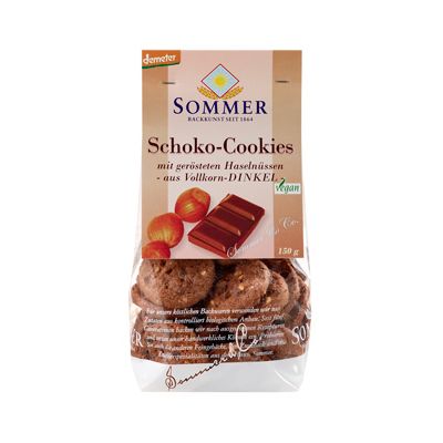 Spelt Chocolade-Koekjes van Sommer & Co, 6x 150 gr