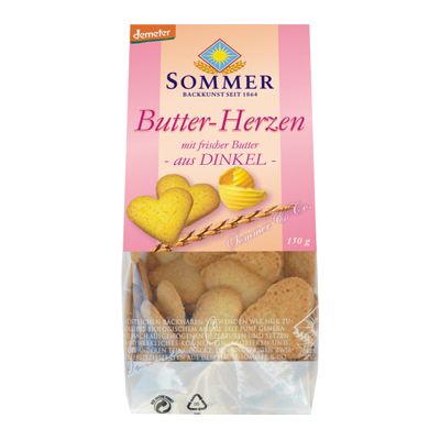 Spelt Boterhartjes demeter van Sommer & Co, 6x 150 gr