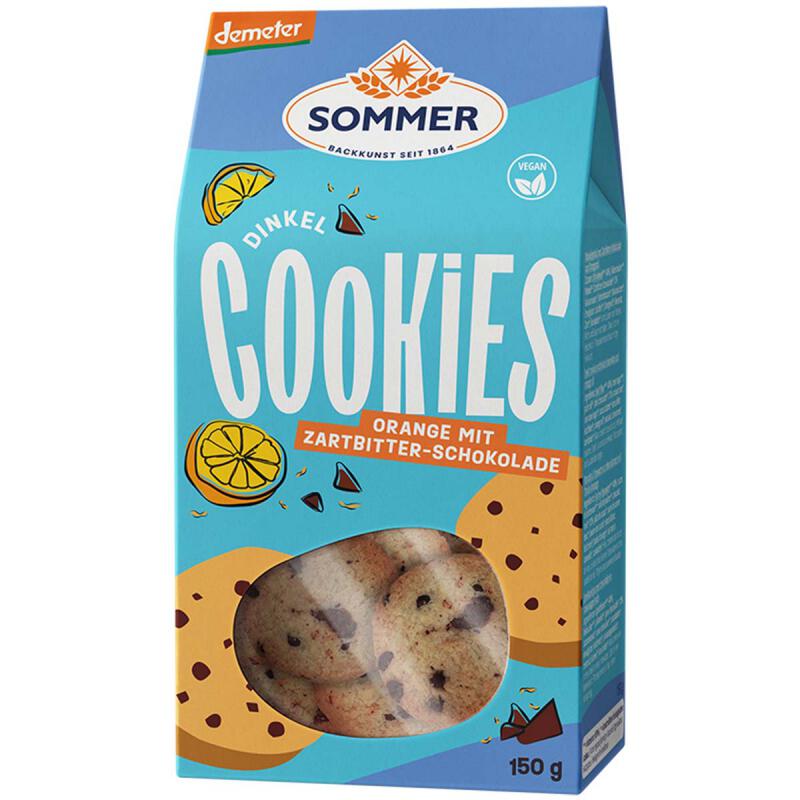Spelt Choco Sinaasappel Cookies van Sommer, 6x 150 gr