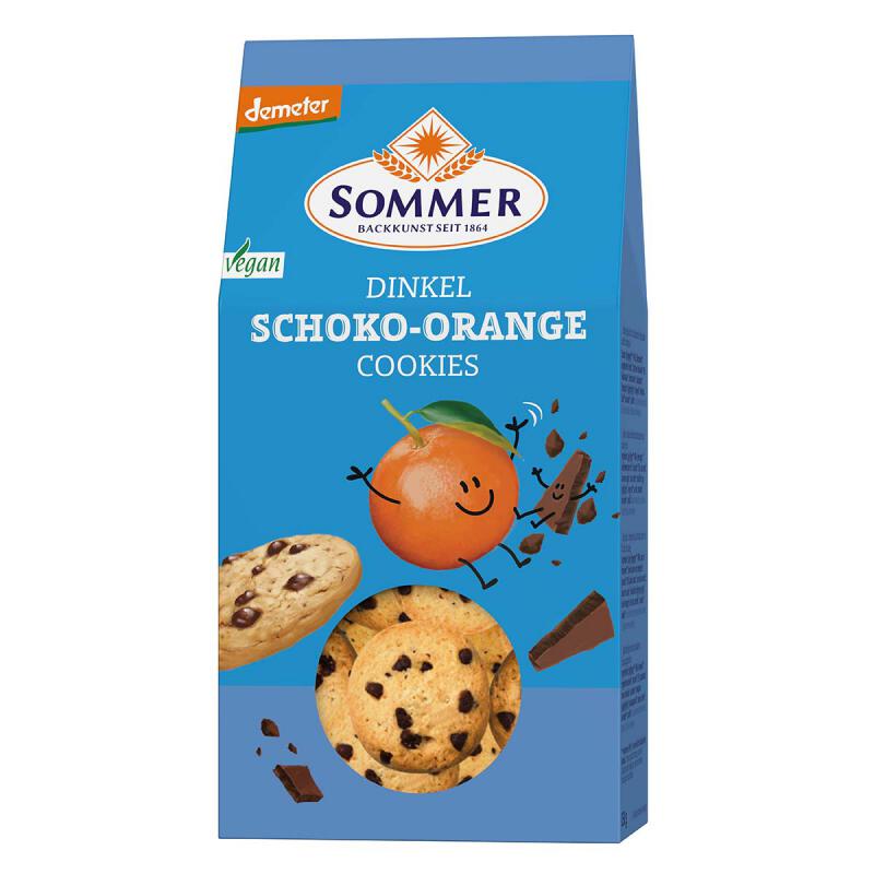 Spelt Choco Sinaasappel Cookies van Sommer & Co, 6x 150 gr