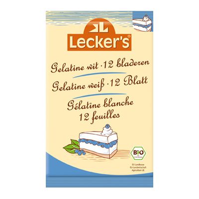 Bladgelatine van Lecker`s, 20x 1 x12