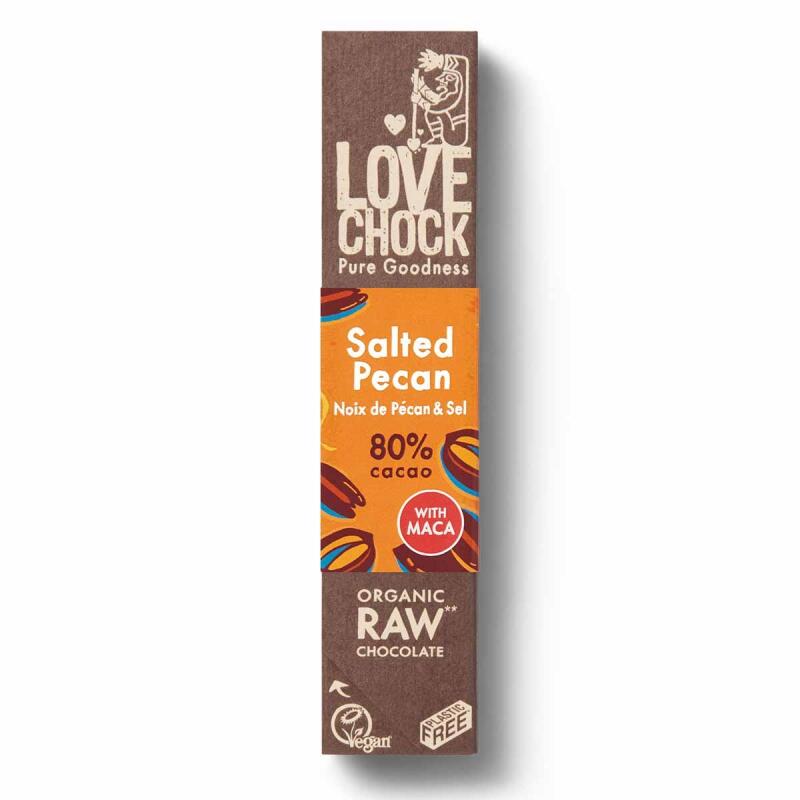 Chocolade-bar pecan maca van Lovechock, 12x 40gr