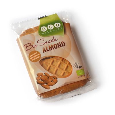 Bio Snack Amandel van Eco Biscuits, 25 x 45 gr
