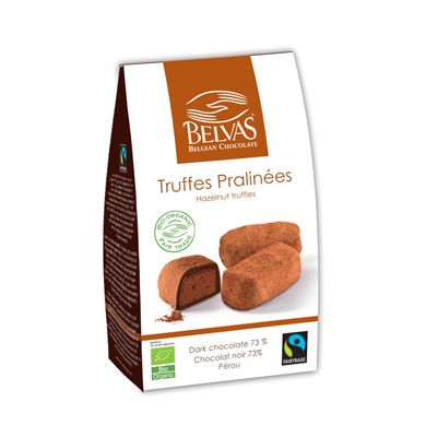 Hazelnoot Truffels van Belvas, 6x 100 gr