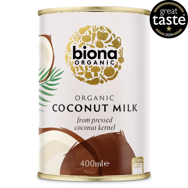 Kokosmelk van Biona, 6x 400 ml