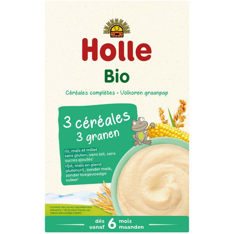 Driegranenpap vanaf 6 maanden van Holle, 6x 250 gr. Demeter kwaliteit! Driegranenpap vanaf 6 maanden van Holle, 6x 250 gr. Demeter kwaliteit!