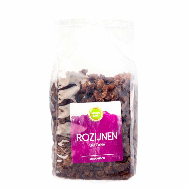 Rozijnen Sultana van De Nieuwe Band, 1000 gr. Raw Food!