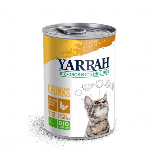 Brokjes kip in saus (kat) van Yarrah, 12x 405 gr