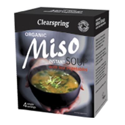 Instant Misosoep van Clearspring, 8x 4 x10gr