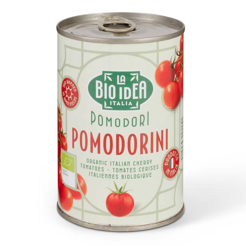 Cherrytomaatjes in blik van La Bioidea, 12 x 400 g