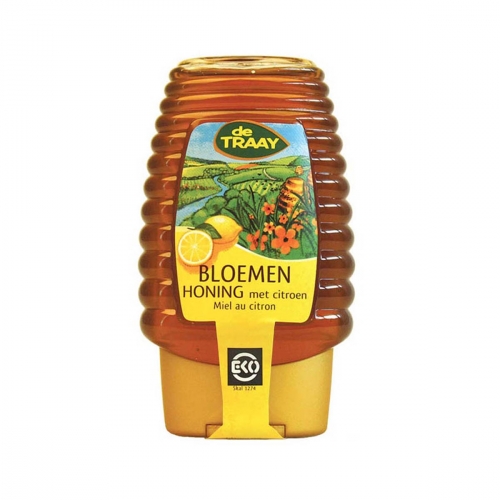 Honing citroen knijpfles van De Traay, 6 x 375 g