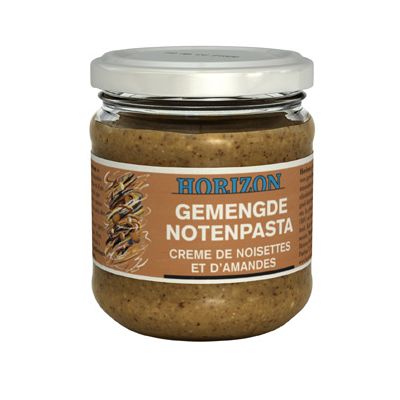 Notenpasta hazelnoot-amandel van Horizon, 6x 175 gr