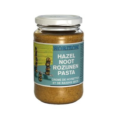 Hazelnoot Rozijnenpasta van Horizon, 6x 350 gr