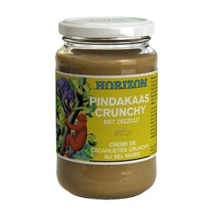 Pindakaas Crunchy met zout van Horizon, 6x 350 gr