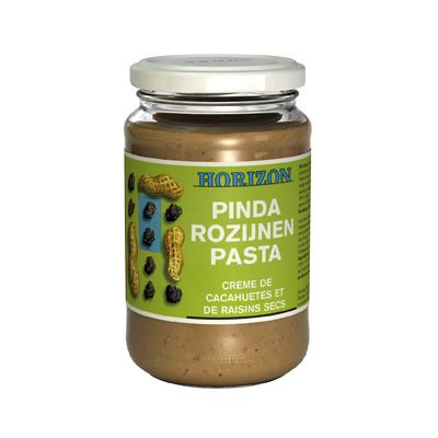 Pinda-rozijnenpasta van Horizon, 6x 350 gr