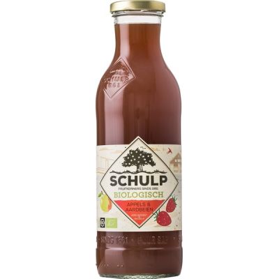 Appel-aardbei sap van Schulp, 6 x 750 ml