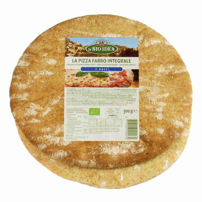 Pizzabodem spelt (2st.) van La Bioidea, 10 x 2 stk