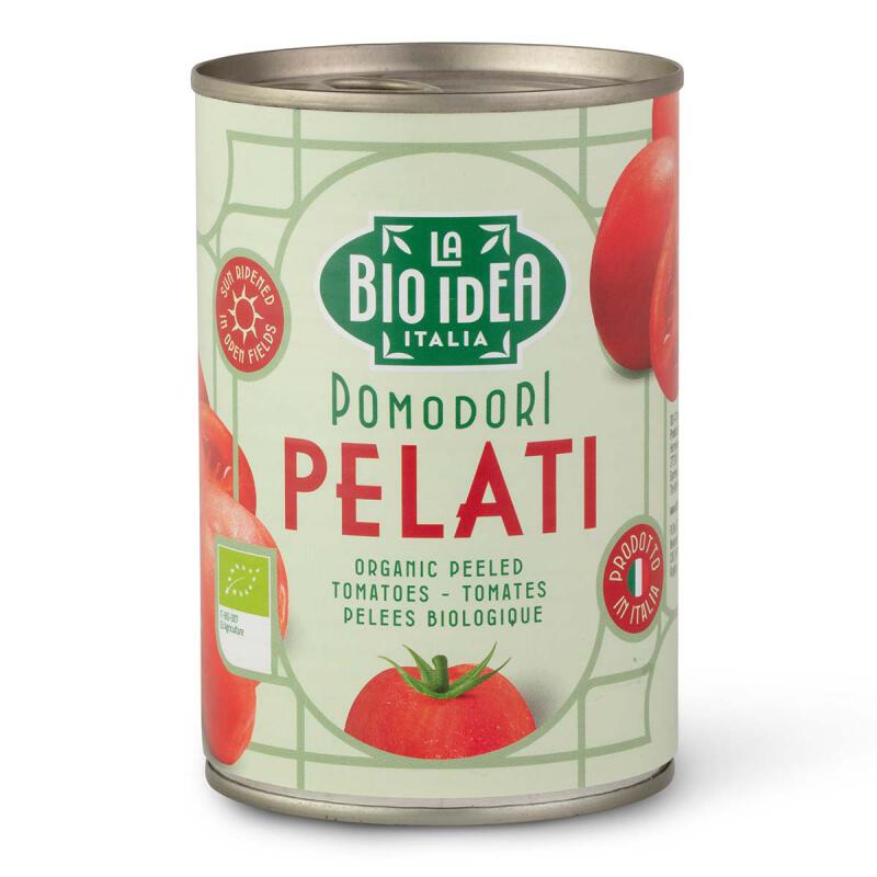 Gepelde Tomaten, van La Bioidea, 12 x 400 g