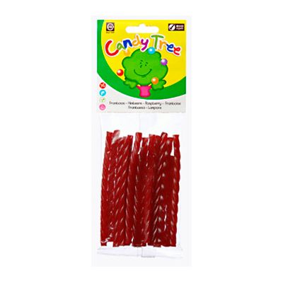 Frambozenkabels van Candy Tree, 12x 75 gr