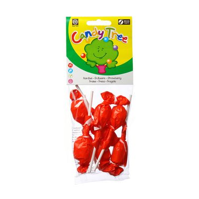 Aardbeilollies van Candy Tree, 12x 7 st