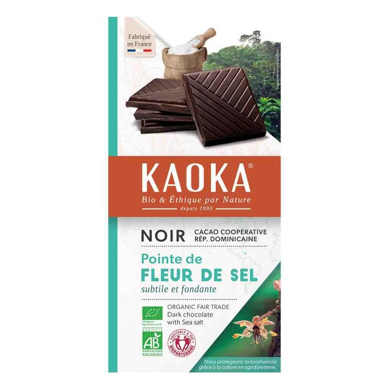Choc bar dark seasalt 70% van Kaoka, 17 x 100 g